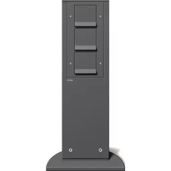 GIRA Power Column 134128 491 mm 3 x SCHUKO KS Antratsiit (134128)