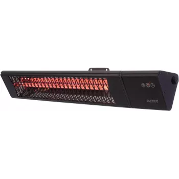 Infrapuna küttekeha SUNRED PRO25W-SMART, seinale paigaldatav kolmnurkne tume, 2500 W, must, IP55