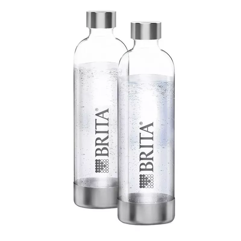 Gaseerimispudel BRITA 1043722 — roostevaba teras, 1 L, läbipaistev, 2 tk pakend