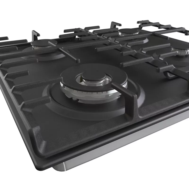 Gorenje Hob GW642AB Gas Number of burners/cooking zones 4 Rotary knobs Must
