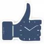 NeXtime kell 5185bl Mini Thumbs Up, 20,5x21, seinakell, sinine/hõbedane