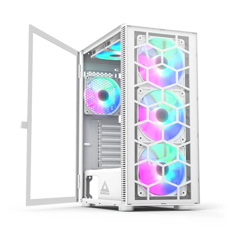 PC Case Montech X3 GLASS Midi Tower Valge