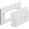 Keystone adapterplaat, paigaldus/montaaž (valge)