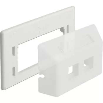 Keystone adapterplaat, paigaldus/montaaž (valge)