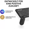 Logitech Pebble 2 Combo juhtmeta klaviatuur ja hiir QWERTZ saksa grafiit