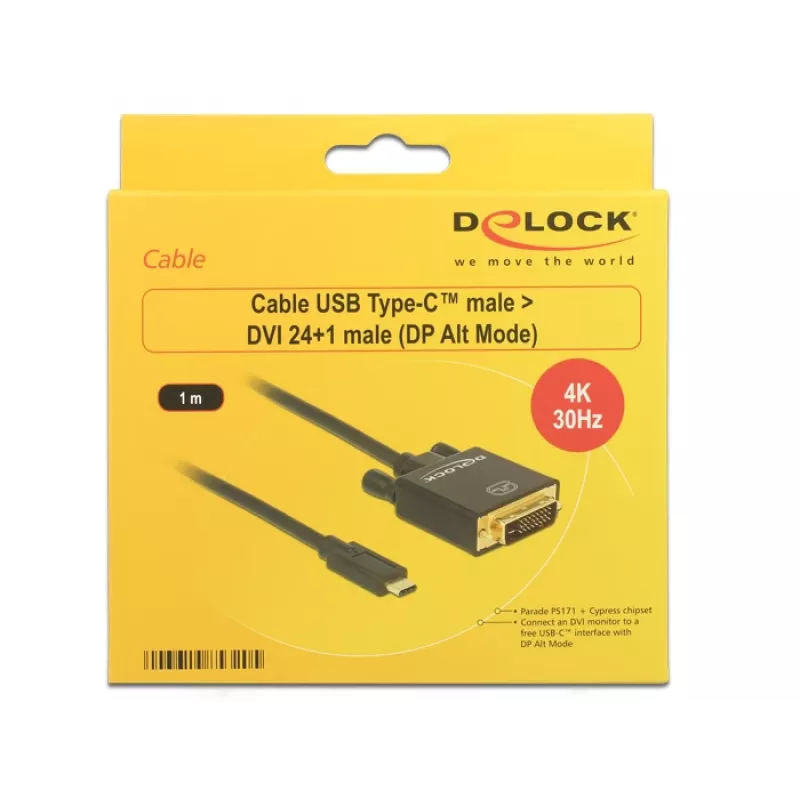 USB-C DVI-adapter DeLOCK 1 m 85320