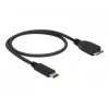 USB-kaabel DeLOCK 0,5 m USB3.1 C - MicroUSB3.1 B