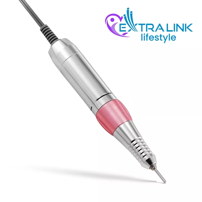 Elektriline küüneviil Extralink NAIL DRILL-202 65W roosa — professionaalne maniküüri/pediküüri tööriist