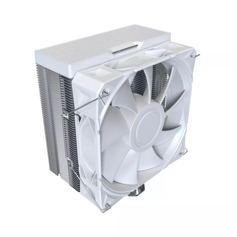 CPU õhkjahuti Montech NX400, 120 mm ventilaatorid, Valge, mõõdud 156×74×120 mm, TDP 270 W