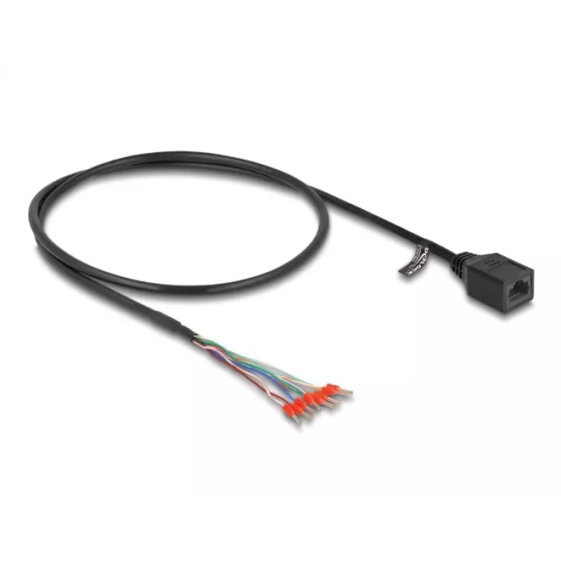 DeLOCK võrgukaabel 88005 RJ45 Cat.5e 0,5 m Must