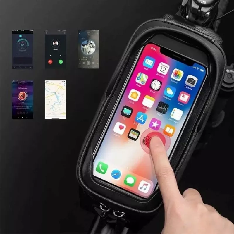 Rockbros B68-1 Jalgrattaraami kott Telefonitasku 1,7 l Must
