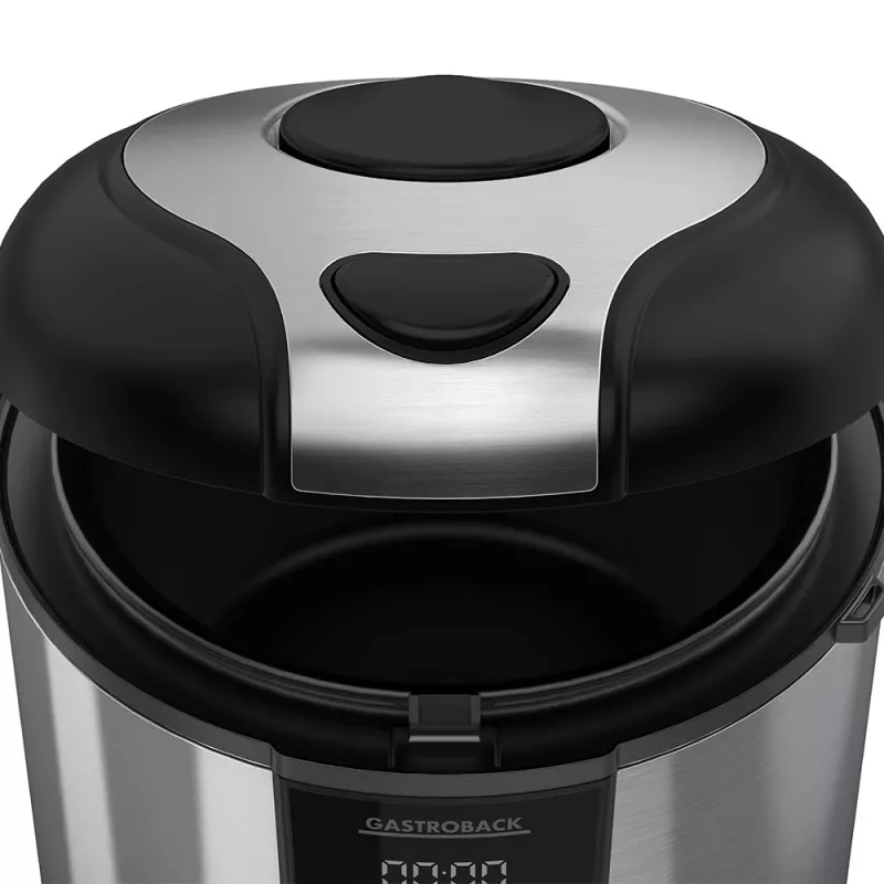 Riisikeetja GASTROBACK Rice Control Low Carb & Steam, 3 L, 450 W, must/roostevaba teras