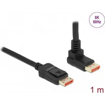 DisplayPort kaabel DeLOCK 87054 8K 60Hz 1m nurk
