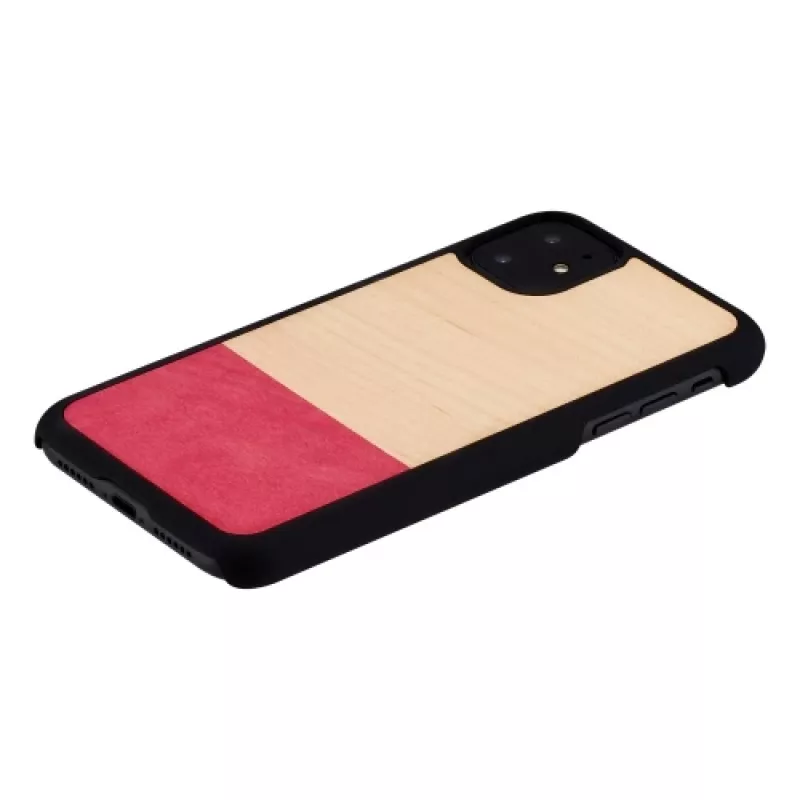 Nutitelefoni ümbris man and wood iPhone 11-le — must, kokkusobimatu disainiga
