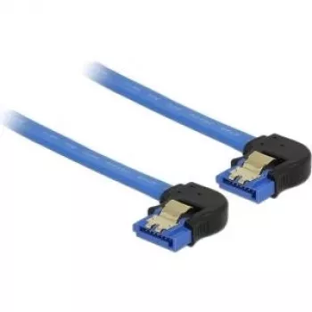 SATA kaabel DeLOCK 85096 0,3 m SATA 7-kontaktiline must ja sinine