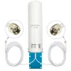 Välistingimustes kasutatav mitmesuunaline 4G LTE antenn QOLTEC 57044, 5 dBi, 600–2700 MHz, 50 W, 50 Ω, valge vasest korpus