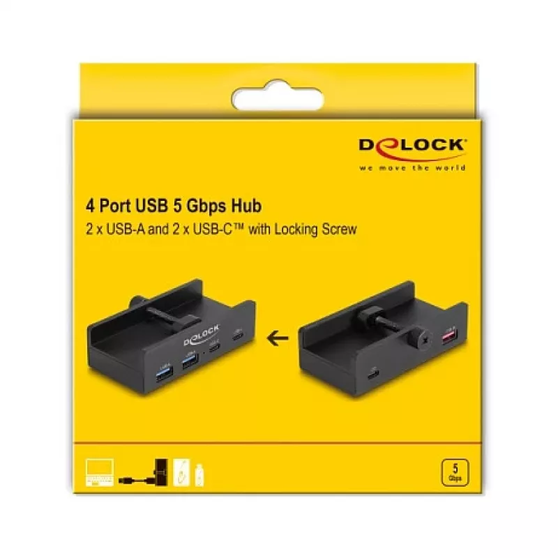 DeLOCK 64262 USB 2.0 Type-A jaotur 5000 Mbit/s must