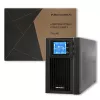 Qoltec 53042 katkematu toiteallikas (UPS) topeltmuundusega (Online) 1 kVA 800 W 2 vahelduvvoolu pistikupesa