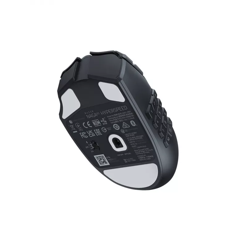 Hiir mängudele Razer Naga V2 HyperSpeed RF Wireless + Bluetooth, paremakäeline, 30000 DPI, optiline, must