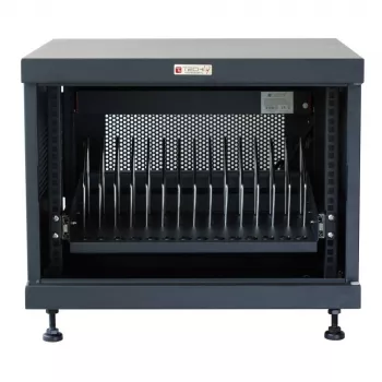 Riiulisammas TECHLY 367652 kaablikorraldaja 3M kleepkinnitusega, teras, 550×550×410 mm, must