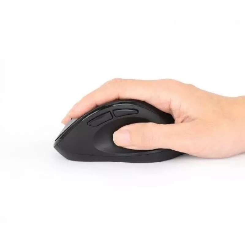 Manhattan Ergonomic Wireless hiir, paremakäeline, reguleeritav 800/1200/1600dpi, 2.4Ghz (kuni 10m), kuus nuppu kerimisrattaga, kombineeritud USB-A ja USB-C vastuvõtja, must, AA aku (kaasas), kolmeaastane garantii