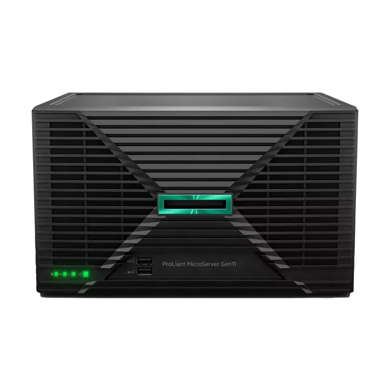 Server HP Enterprise ProLiant MicroServer Gen11 6325P 3,5 GHz 4-tuumaline 1P 32 GB DDR5 4LFF NHP 2×4 TB HDD 180 W toiteplokk