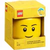 Room Copenhagen LEGO Storage Head “Boy” mini – hoiukarp väikeste klotside ja mänguasjade jaoks