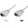 Digitus ASSMANN - Serielles Verlängerungskabel - DB-9 (M) - DB-9 (W) - 3 m - geformt, Flügelschrauben - beige (AK-610203-030-E)