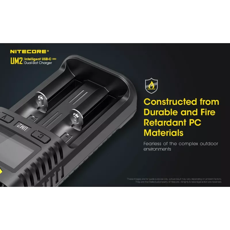 Nitecore UM2 akulaadija majapidamisaku DC Liitiumioon Nikkelkaadmium