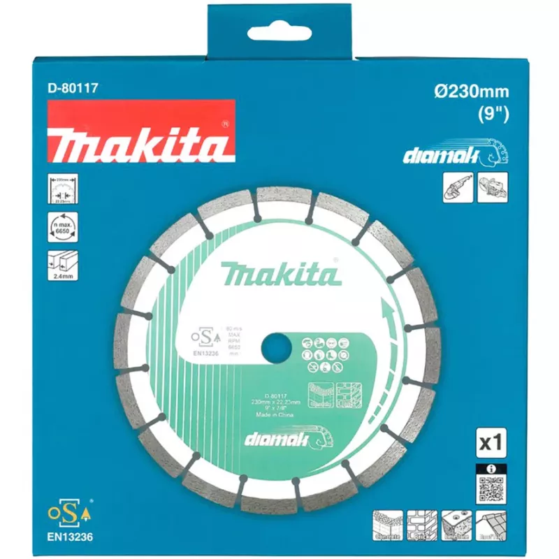 Teemantketas Makita D-80117 lõikamiseks, 230x22,23 mm