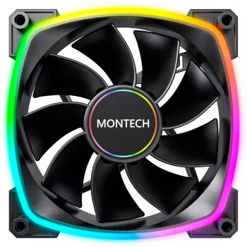 MONTECH RX140 PWM 140mm ARGB Reverse Blade korpuse ventilaator - must