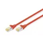 Patch cord Digitus CAT 6A S/FTP DK-1644-A-0025/R 0.25m Punane