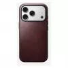 Mobiiltelefoni ümbris Nomad Modern Leather ümbris iPhone 17 Pro'le, nahk + TPU + PC, sobib 16 cm (6.3 tolli) ekraanile, Bordeaux