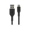 USB-kaabel Belkin CAB007bt1MBK 1m USB A Micro-USB A Must