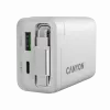CANYON laadija OnCharge 65RC sisseehitatud USB-C kaabliga 65W, 1x PD, 1x QC, EL pistik, valge