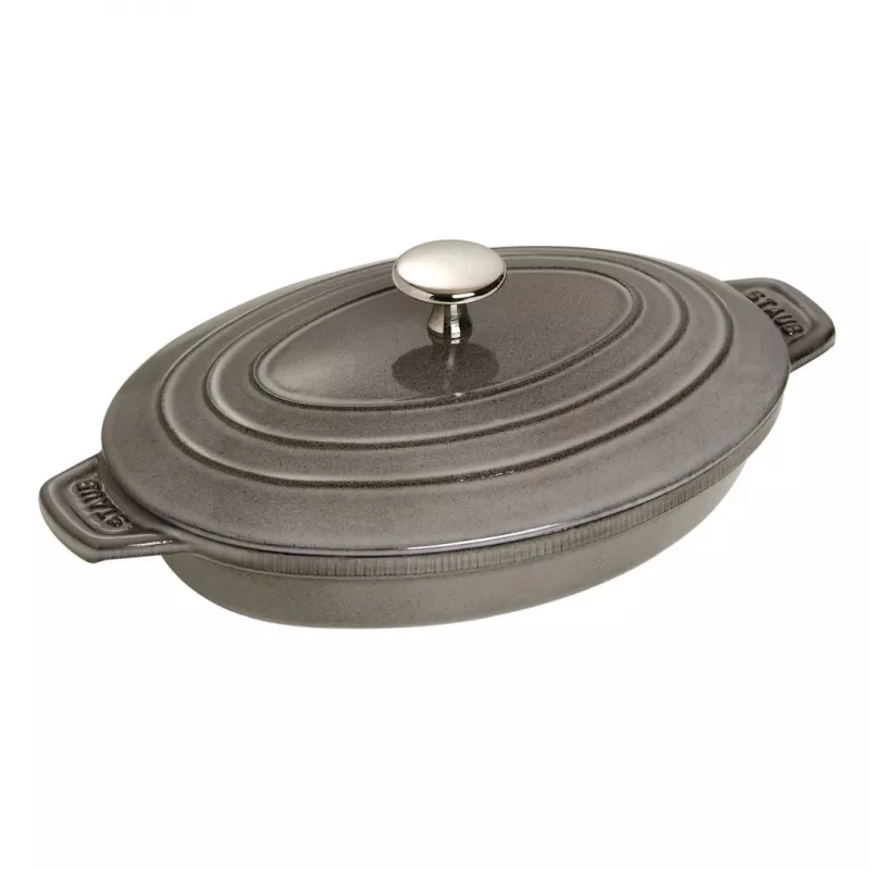 Ovaalne ahjuvorm kaanega Staub - Graphite
