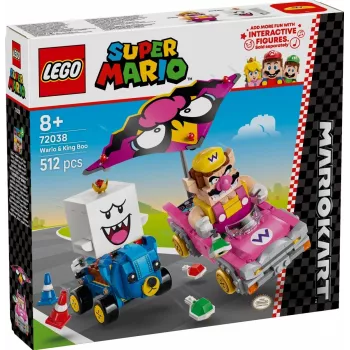 LEGO ehitusmänguasjade komplekt 72038 Super Mario Mario Kart Wario King Buu Huu – tegelaskujud ja rajaosad