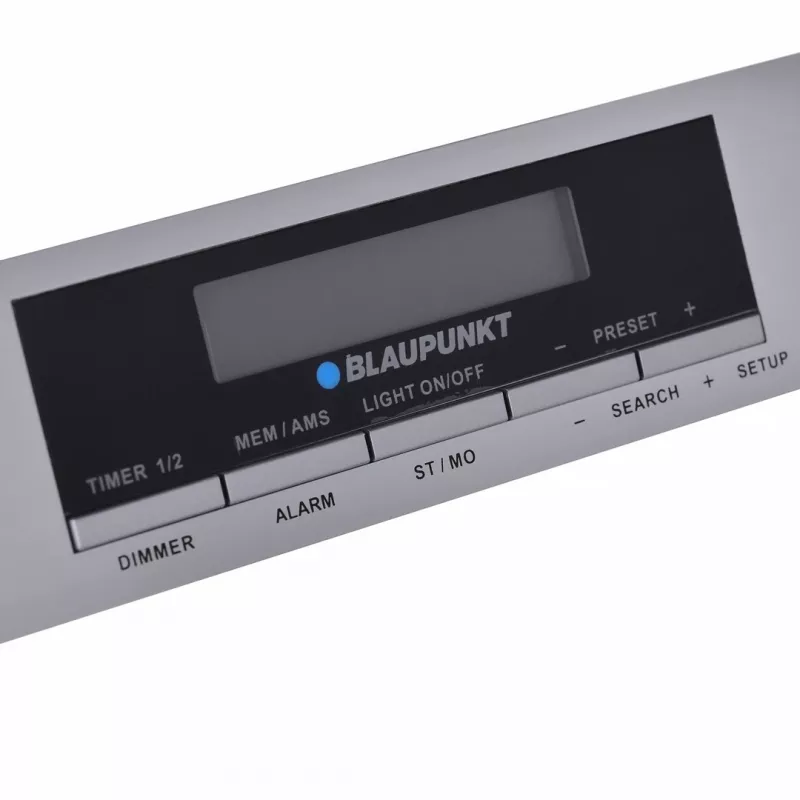 Köögiraadio BLAUPUNKT KR14BT Bluetoothi, FM-i, LED-ekraani, 2×0,8 W, vooluvõrgu/patareitoitega, hall