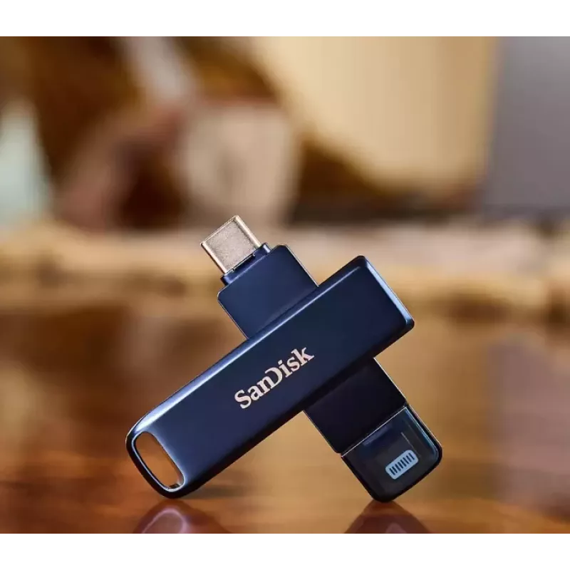 USB-mälupulk SanDisk 256 GB USB USB-C Lightning iXpand