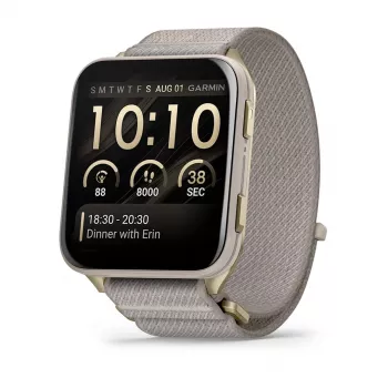 Nutikell GARMIN Venu X1 — 5,08 cm (2 tolli) AMOLED 448×486 px, puuteekraan, Wi‑Fi, GPS, nailonist rihm, 34 g