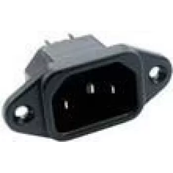 MPE-Garry C14 Net Entree Male with screw terminals for 65 º APP CHASSIS MA 10A KB (42 R01-4122)