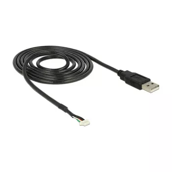 USB-kaabel DeLOCK 1,5m USB2.0-A/5p Must