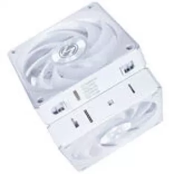 120mm Lian Li UNI FAN 12CL1W3W valge juhtmevaba korpusetuulik — 120mm, PWM-hubiga ühilduv, modulaarne
