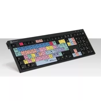 Klaviatuur Logickeyboard Adobe Premiere Pro CC QWERTZ saksa mitmevärviline