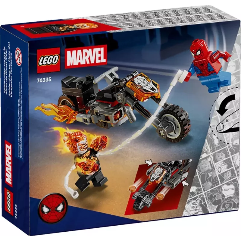 LEGO MARVEL 76335 Spider-Man vs. Ghost Rider mootorratas