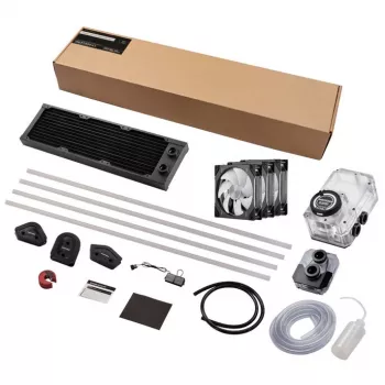 Vedelikjahutuskomplekt Phanteks EZ-Fit 360 D30-Kit 12 cm Must Läbipaistev