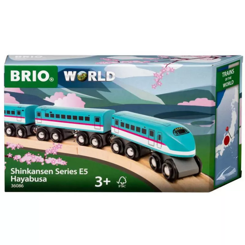 Mängurong Ravensburger BRIO World Trains of the World Shinkansen E5 Hayabusa
