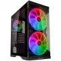 SILENOS PRO must versioon ARGB-ventilaatoriga karastatud klaasiga