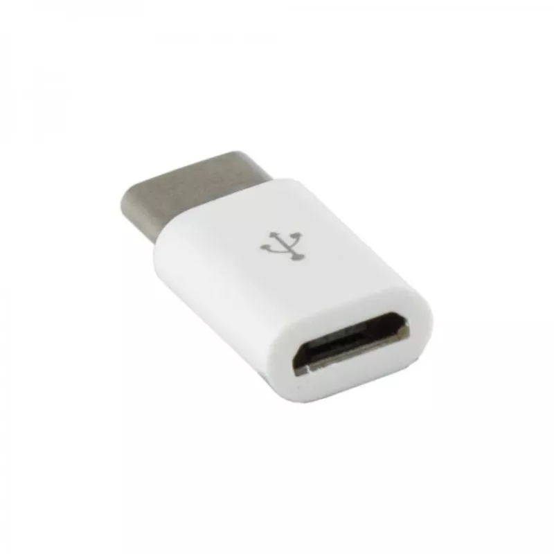 Sbox AD.USB-C W Micro USB 2.0 F. -> TYPE C M. Valge