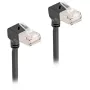 DeLOCK RJ45 võrgukaabel Cat.6A S/FTP õhuke 90° allapoole 2 m must